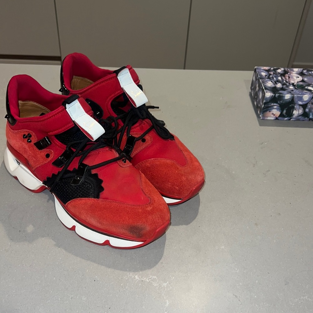 CHRISTIAN LOUBOUTIN RED RUNNER sz13